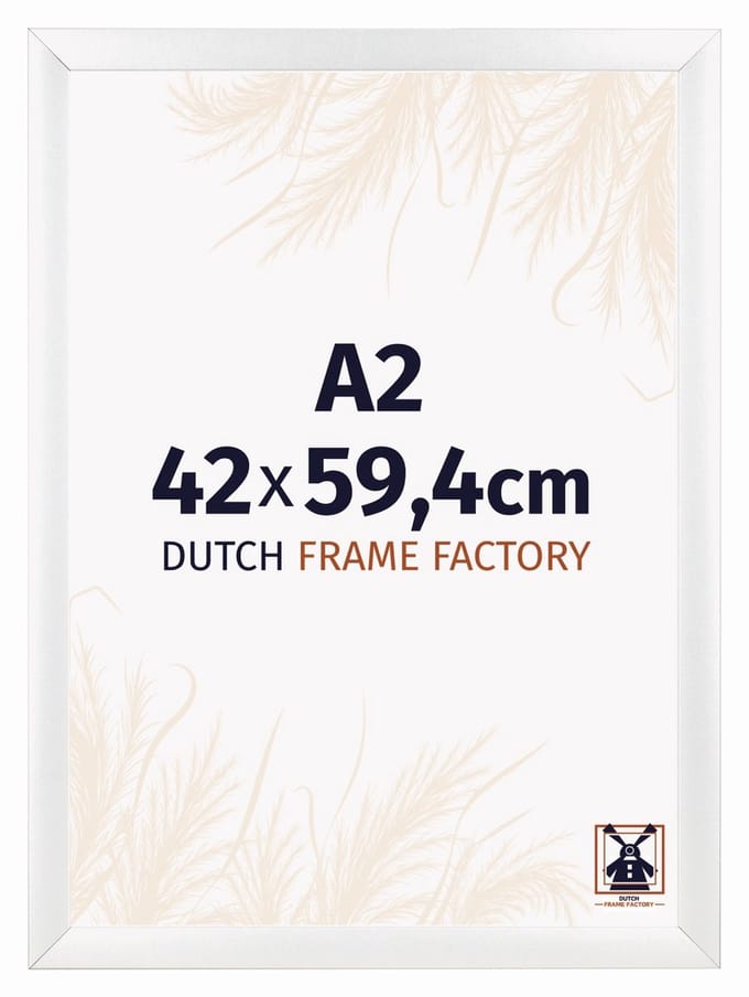 Fotolijst A2 42x59,4 cm - MDF - Wit Mat - Praag