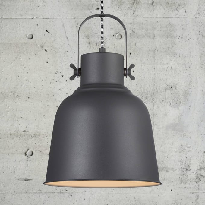 Nordlux Hanglamp Adrian in zwart, Ø 25cm