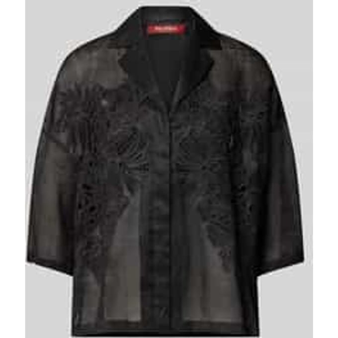 Regular fit overhemdblouse met broderie anglaise, model 'LEGNO'