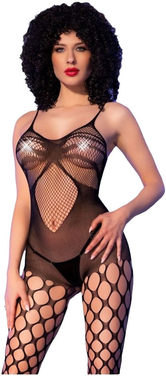 Chilirose - Cr 4854 Bodystocking Black S/L