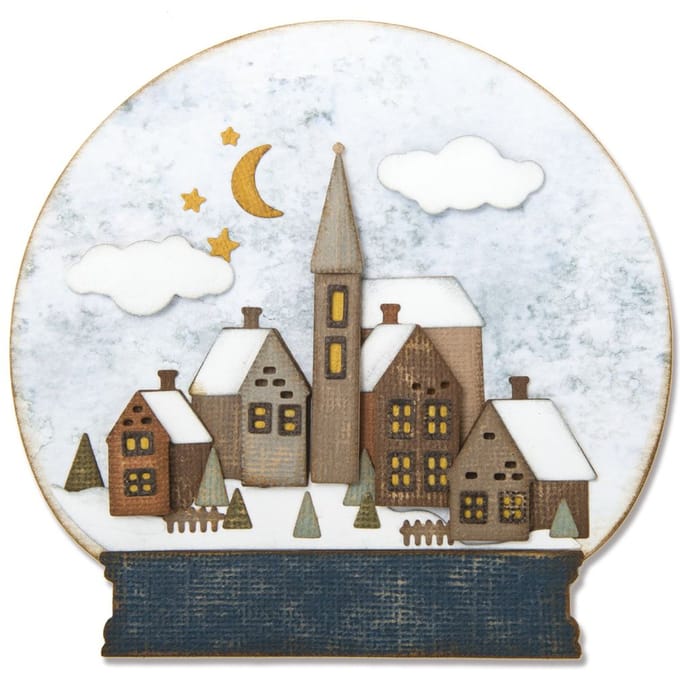Sizzix Thinlits Ponssjabloon "Snowglobe by Tim Holtz"
