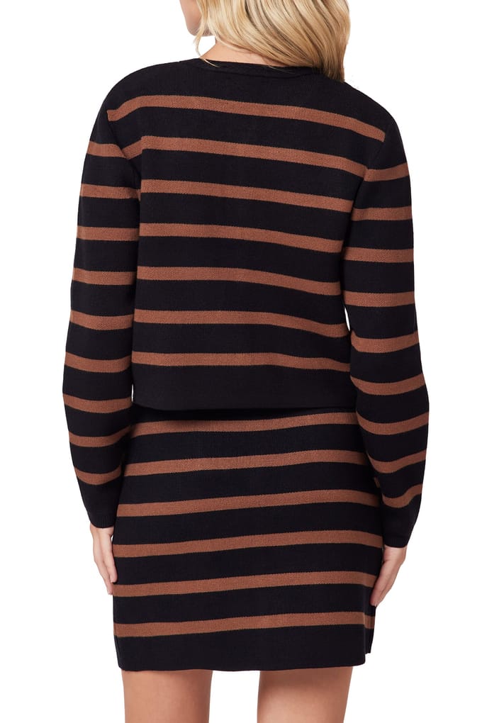 Scotch & Soda Sweater Black Night/ Nuthatch Stripe Größe: M | Cardigans Outlet | Damen | Schwarz