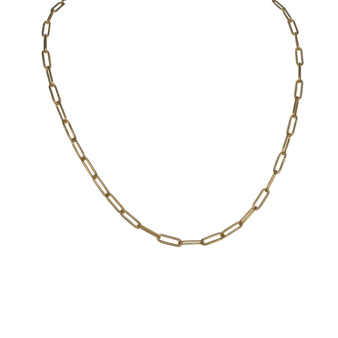 FlowJewels - schakelketting - staal - goudkleurig