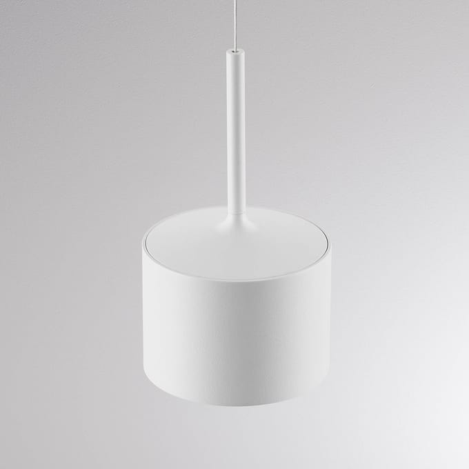 Molto Luce LED hanglamp MAG MINI, wit, Ø 9 cm, CCT, dimbaar, metaal