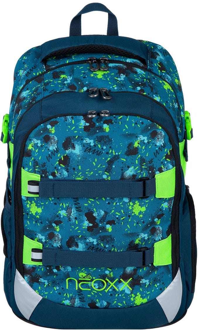 neoxx Schoolrugzak met laptopvak Active Pro School Backpack Petrol Extreme