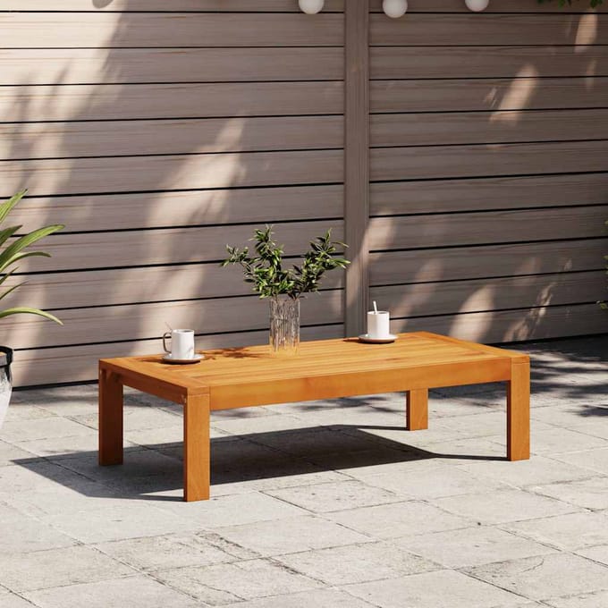 vidaXL - Tuintafel - 100x50x27 - cm - massief - acaciahout