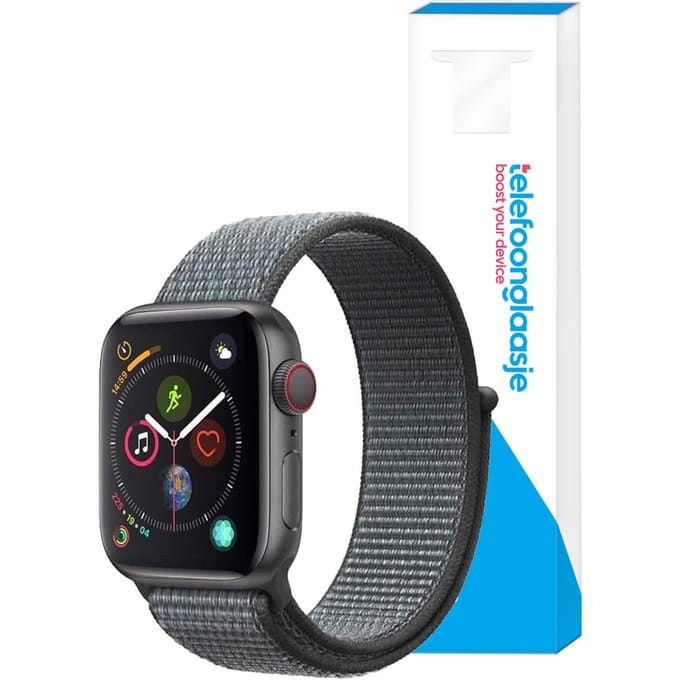 Nylon bandje Apple Watch 1/2/3/4/5/6/SE ? 38/40mm - Grijs