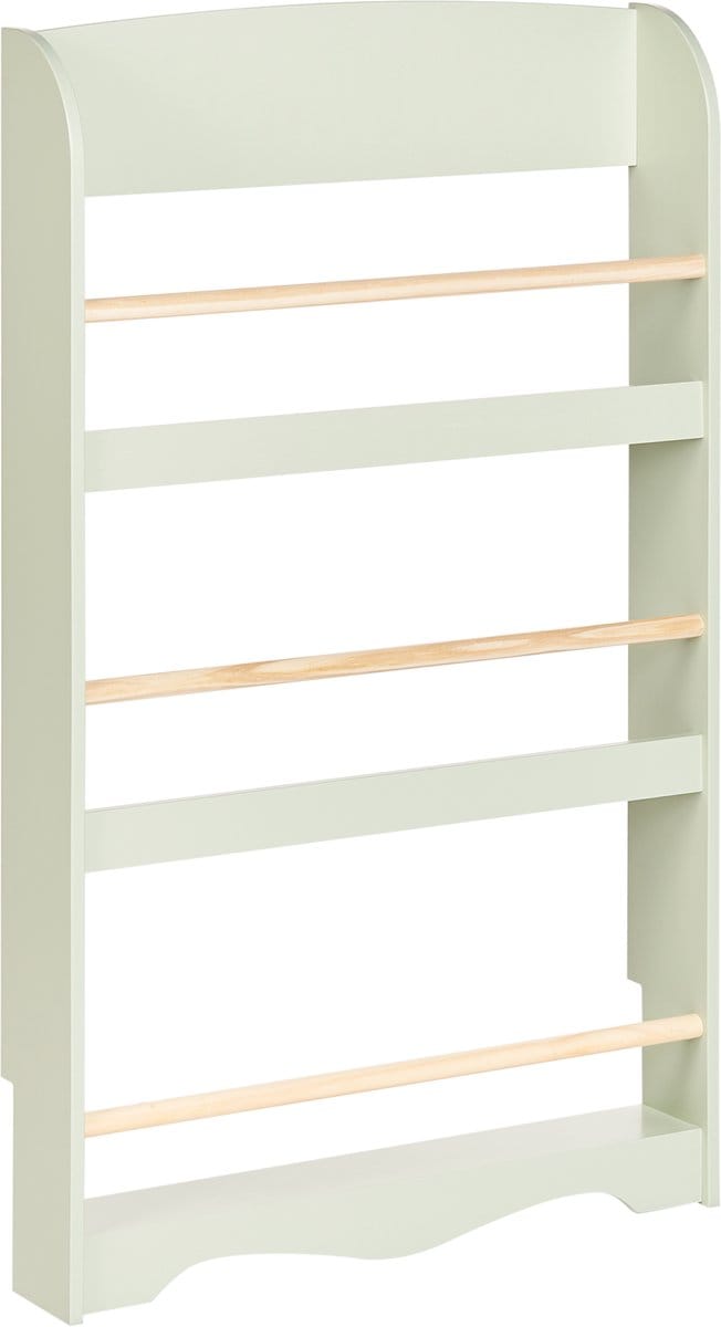 LILOET - Wandboekenkast - Lichtgroen - MDF