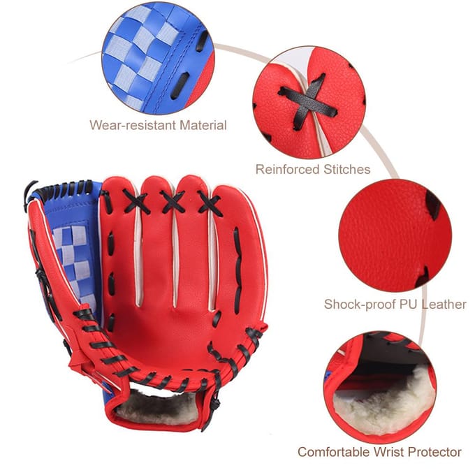 Honkbalhandschoen van 10,5 / 11,5 inch voor linkerhand 10.5 inch zwart/blauw