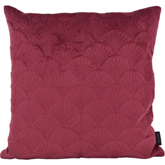 NOVÉE Sierkussen velvet shell bordeaux | 45 x 45 cm | velvet / polyester