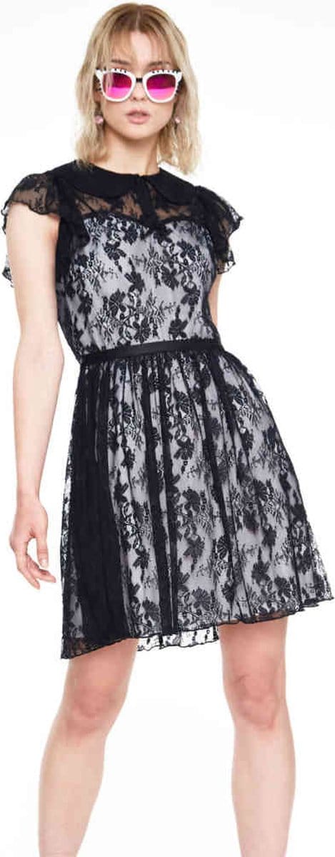 Jawbreaker - Lace overlay collar Korte jurk - S - Wit