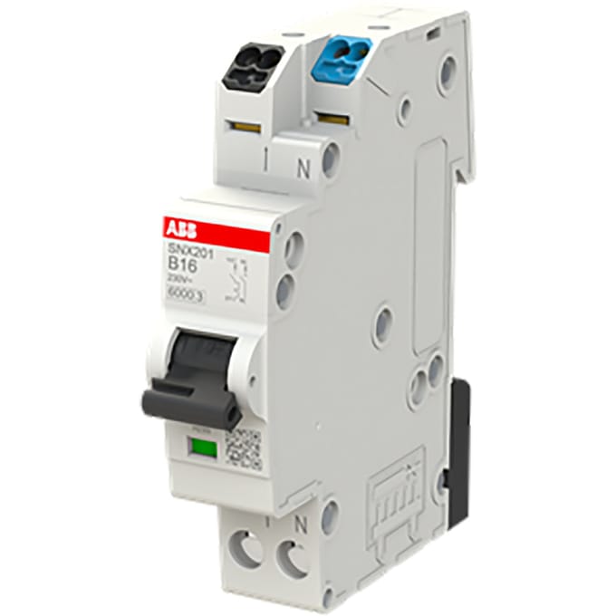 ABB SNX201 B16 Enkelpolige Aardlekschakelaar 16A - 2CSS255301R0165 - E3ZUJ