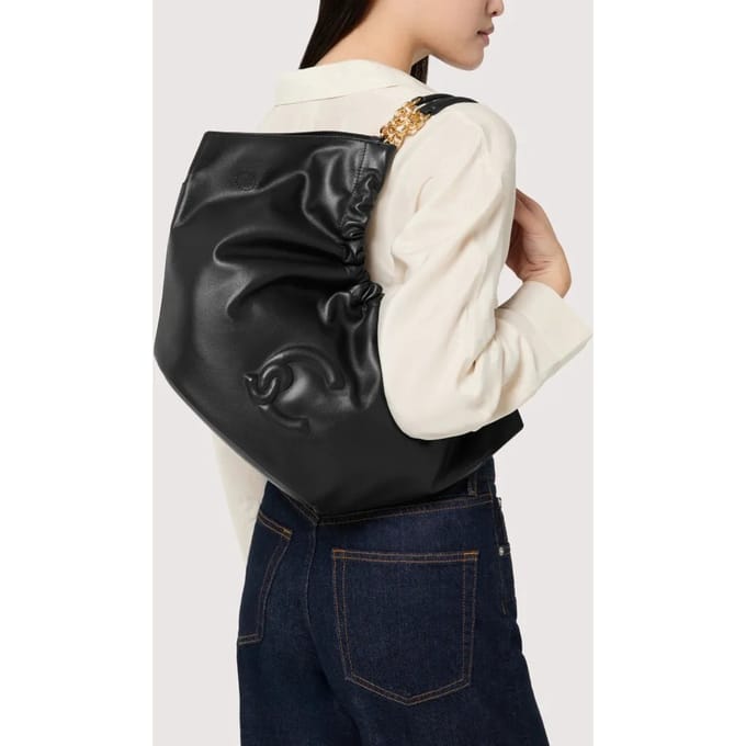 COCCINELLE Leren handtas schoudertas Smash Handbag Smooth Leather Sandshell beige