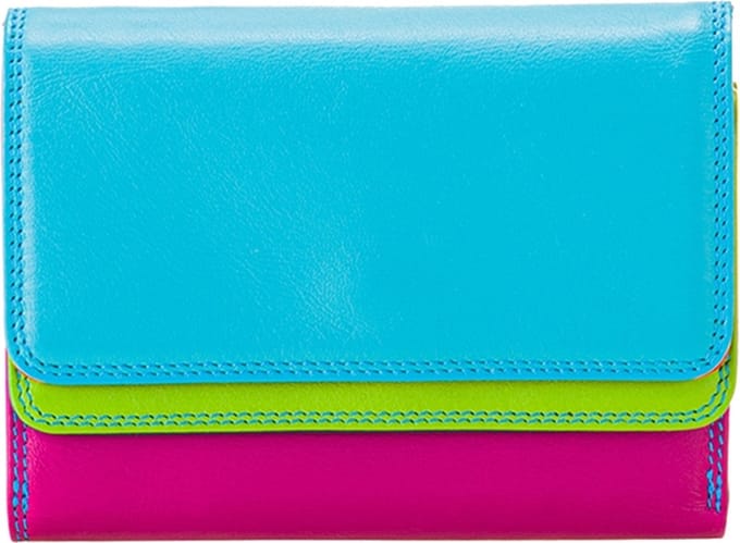 MyWalit MyWalit Portemonnee Dames - Ritsportemonnee - Leer - Blauw