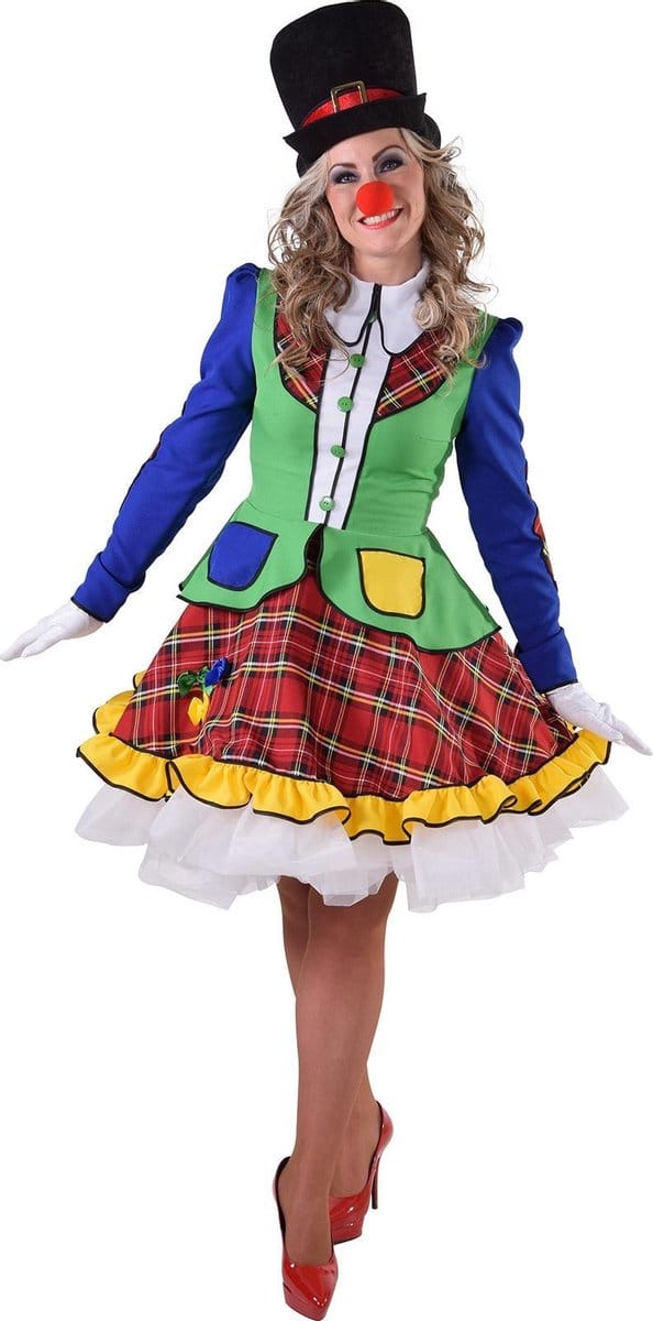 Magic Design Verkleedjurk Clown Dames Polyester Maat M