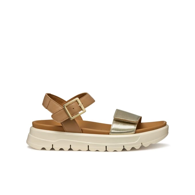 GEOX XAND 2.1S DAMES Sandalen - LICHT GOUD/BEIGE