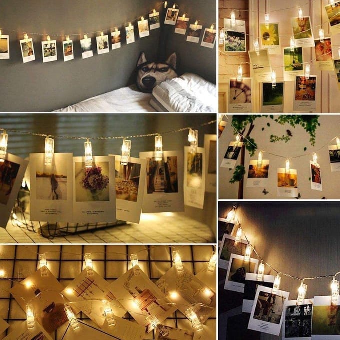 Jumada's LED-Foto-Lichtsnoer - 6m - Warm Wit - op Batterijen