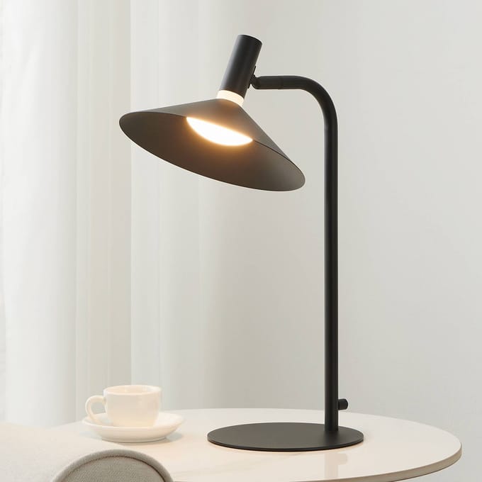 EGLO connect.z Conomavilla-Z Tafellamp - 45 cm - Zwart/Wit - Instelbaar RGB & wit licht - Dimbaar - Zigbee