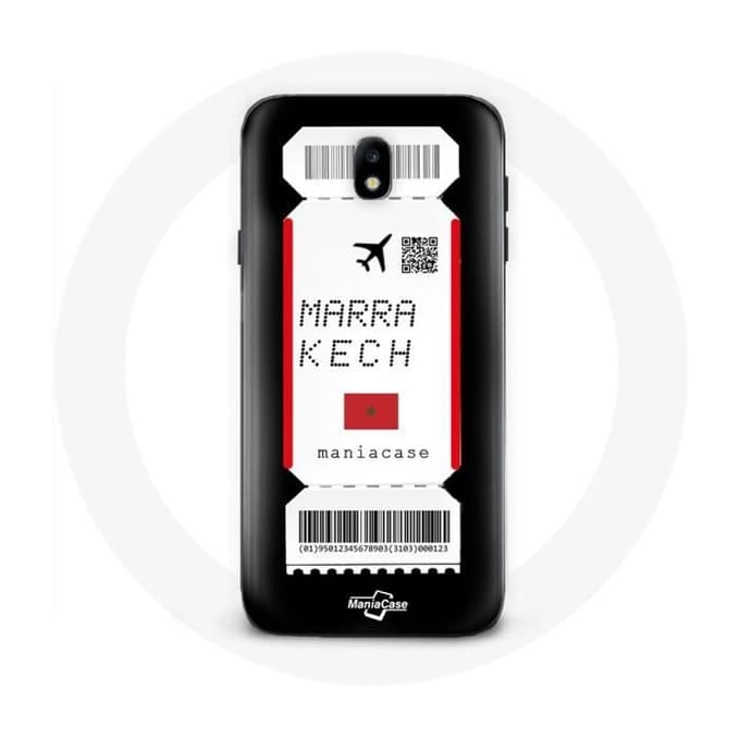 Case voor Samsung galaxy S4 Vliegticket Marrakech Marokko