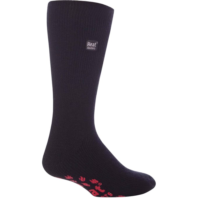 Heat Holders - Thermische pantoffelsokken voor heren - Zwart Rood