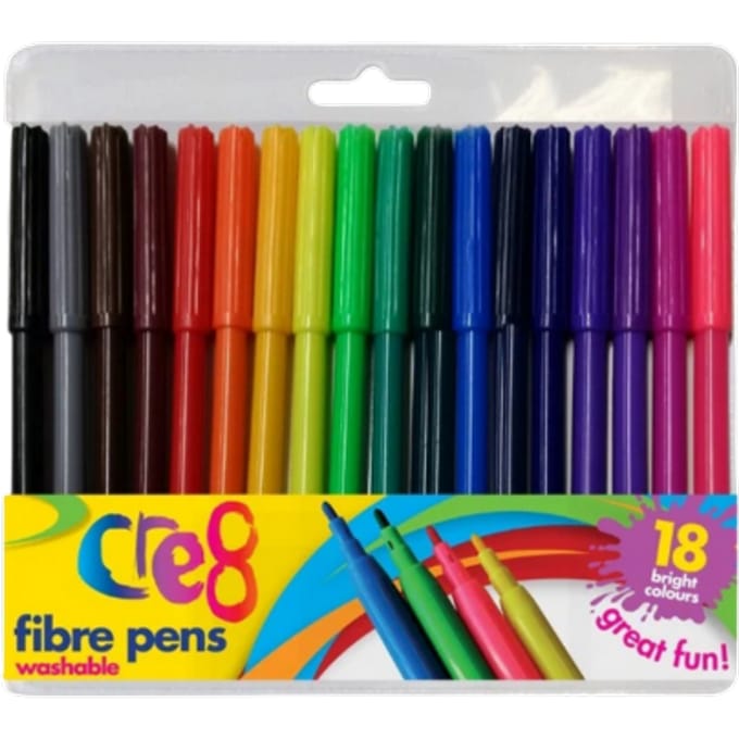 Cre8 Washable Fibre Pens