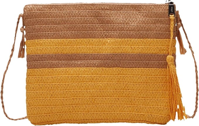 s.Oliver Schoudertas Crossbody Bag Beige Stripes Bruine Veelkleurig