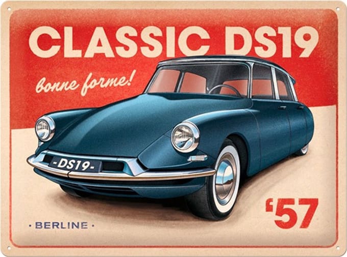 Metalen Bord 30x40 cm DS Classic DS19 Berline