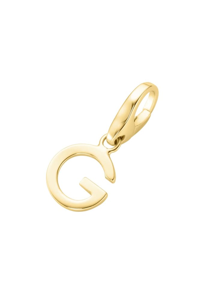 Gouden (verguld) bedel | Letter G | Giorgio Martello | 925 Zilver