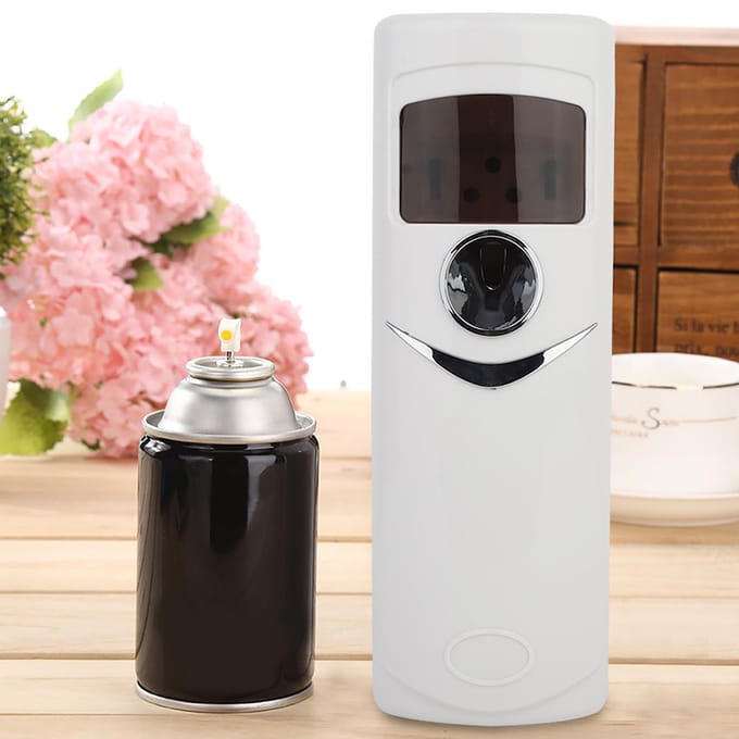 Elektrische Automatische LCD Spray Vrije Pomp Aroma Luchtverfrisser Dispenser Machine zwart