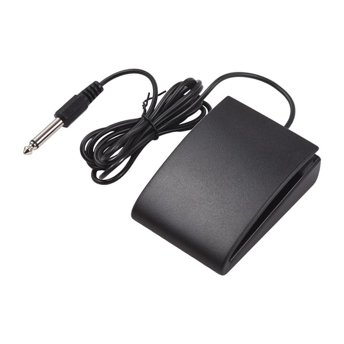 6,35 mm Interface Compact Sustain Pedaal Universeel Pedaal Bodem Antislip Stil voor Muzikaal Square zwart