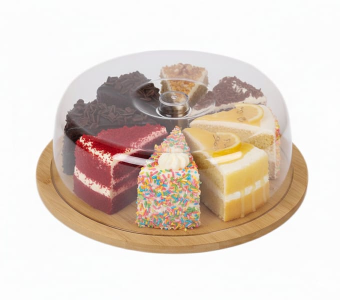 Cheffinger Bamboe Stolp - Taart Vershouddoos / Cake Bewaardoos - Ø 28,5cm