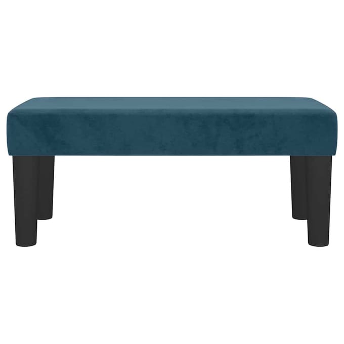 vidaXL - Bankje - 70x30x30 - cm - fluweel - donkerblauw