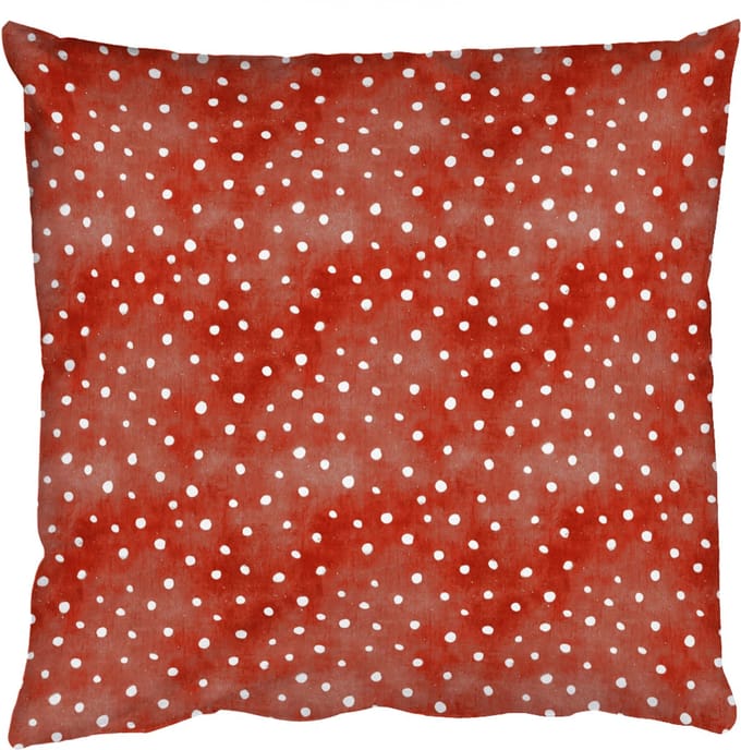 Sierkussens - Kussentjes Woonkamer - 40x40 cm - Patroon - Stippen - Rood - Wit