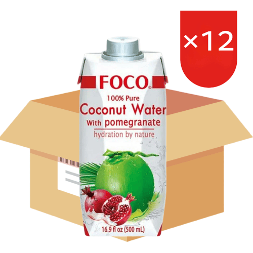 FOCO Kokoswater met Granaatappel 500 ml * 12 (Doos)