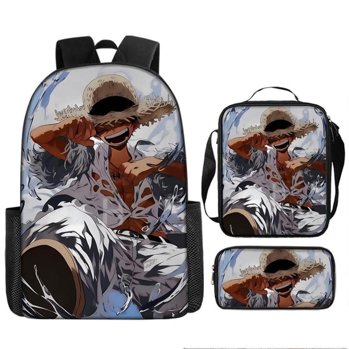 One Piece One Piece Schooltas Luffinica Zeekoning Student Schooltas Rugzak Set Three piece set