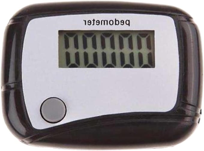 Stappenteller - Pedometer Sporttracker - Activiteit Meten - 3D Sensor Technologie - 4.8 x 3.6 x 2 cm - Zwart