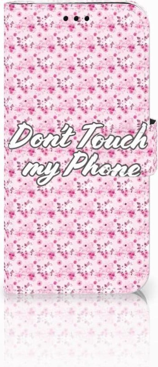 Samsung Galaxy J5 2017 Portemonnee Hoesje Flowers Pink DTMP