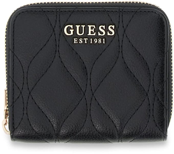 Guess Maxine Portemonnee Dames - Ritsportemonnee - Imitatieleer - Zwart