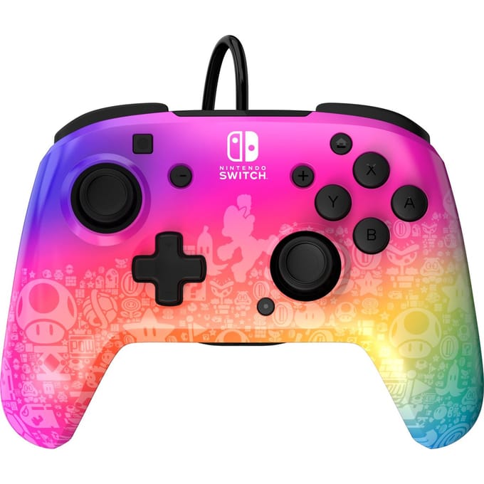 PDP Rematch Glow - Gaming Controller - Jack - Geschikt voor Nintendo Switch - Star Spectrum