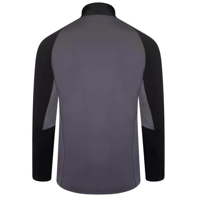 Dare 2B Heren Fuser Core Stretch Half Zip Thermo Top (Ebbenhoutgrijs)