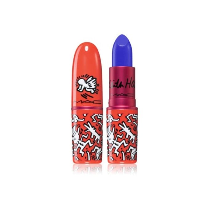 MAC, Viva Glam X Keith Haring, Longwear, Crème Lippenstift, Canal Blue, 3 g