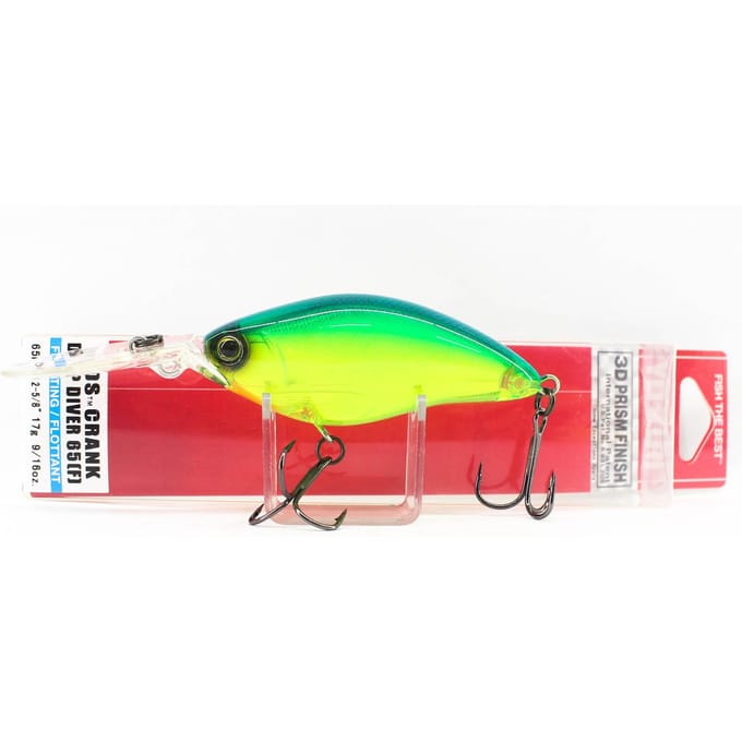 Yo Zuri Duel 3DS Crank Deep Diver 65 mm drijvend kunstaas F1158-HCLL (9172)
