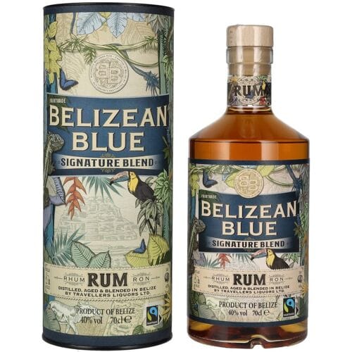 Belizean Blue SIGNATURE BLEND Rum 40% Vol. 0,7l in geschenkverpakking
