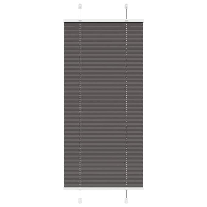 vidaXL - Plissé - rolgordijn - 65x150 - cm - stofbreedte - 64,4 - cm - polyester - zwart