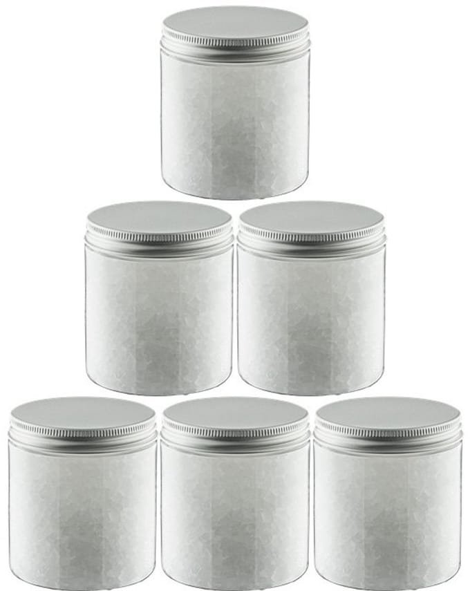 Claudius Badzout No Scent No Colour - 300 gram - Pot met aluminium deksel - set van 6 stuks