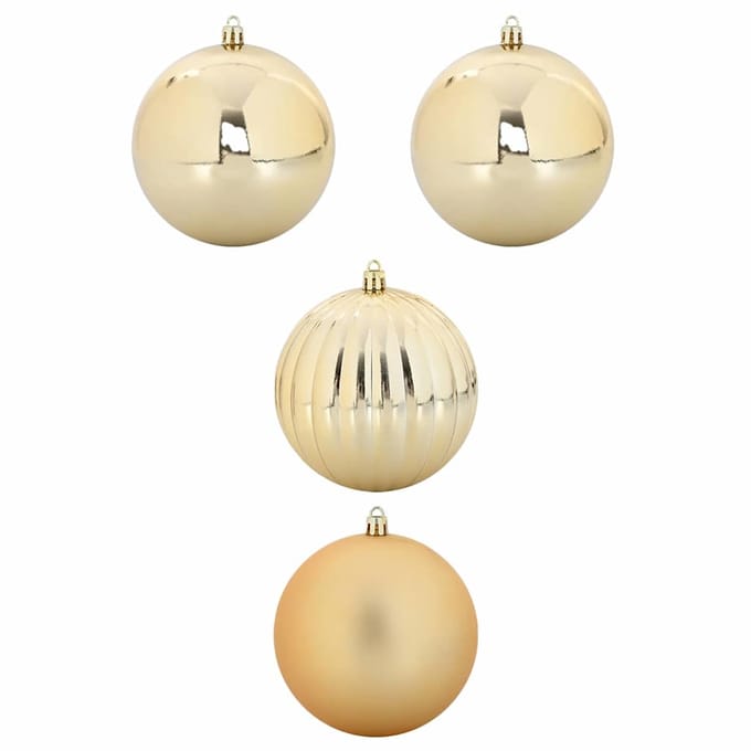 vidaXL - Kerstbal - Set - XXL - 4 - st - Goud - Ø - 20 - cm - Kunststof