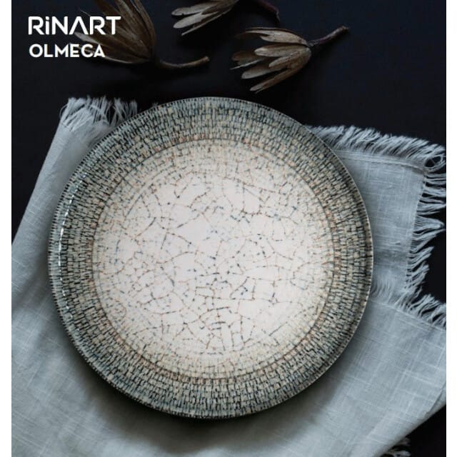 Rinart Dinerbord - Olmeca - Porselein - 26 cm - set van 6