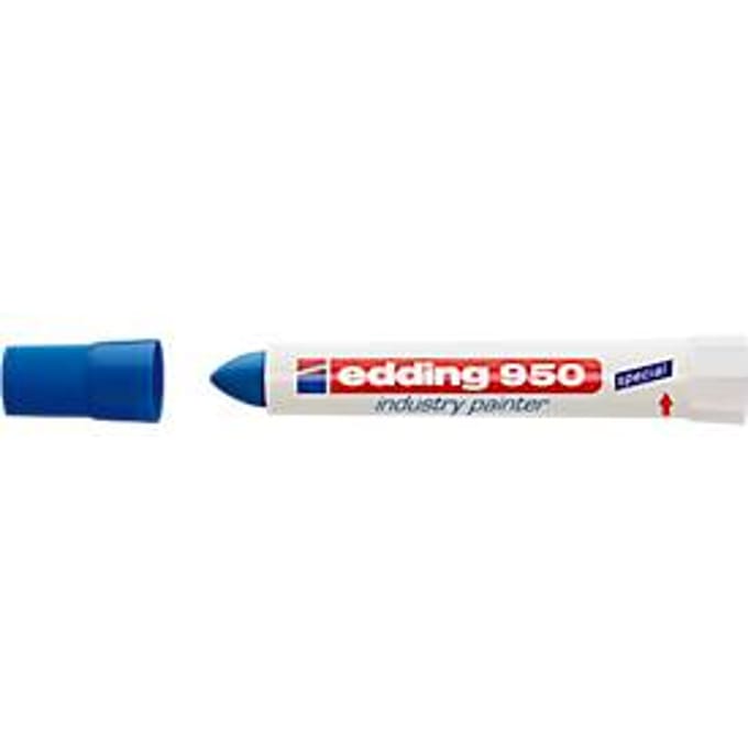 Edding - Viltstift edding 950 pasta rond 10mm blauw | 10 stuks