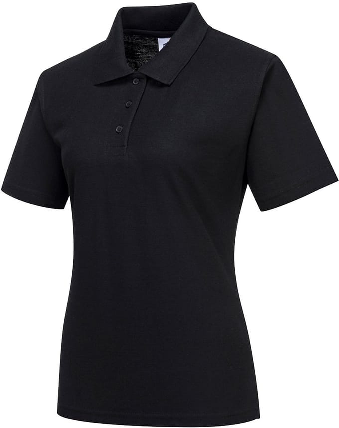 Portwest Naples Dames Poloshirt B209 - Zwart - M