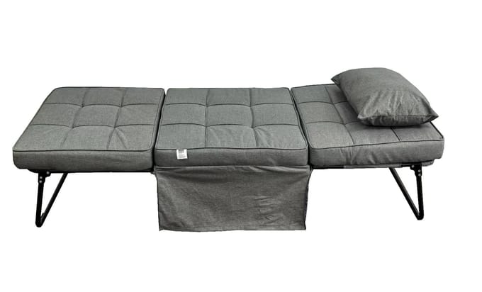 Opklapbare Poef 2-in-1: Comfortabele Stoel en Bed